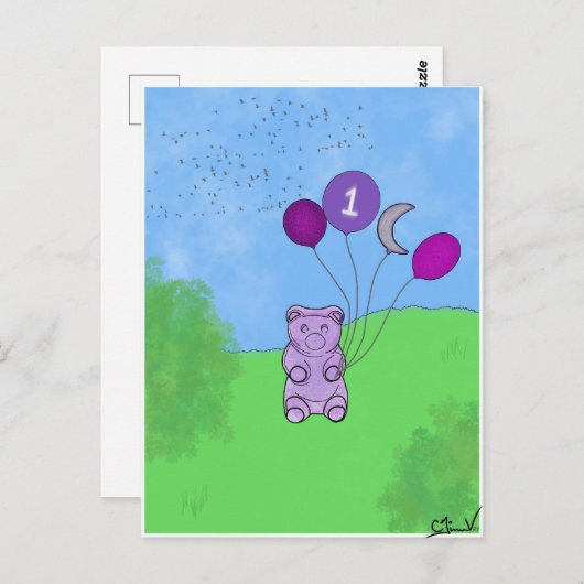 Gummibeer 1e Poster Briefkaart (Voorkant / Achterkant)