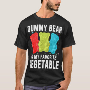 Gummibeer Is Mijn Favoriete Groente Grappige Gummi T-shirt