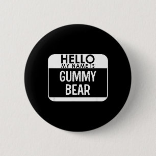 Gummibeer kostuum shirt grappig makkelijk Hallowee Ronde Button 5,7 Cm