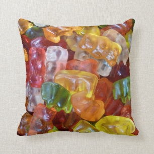 Gummibeertjes Achtergrond Kussen