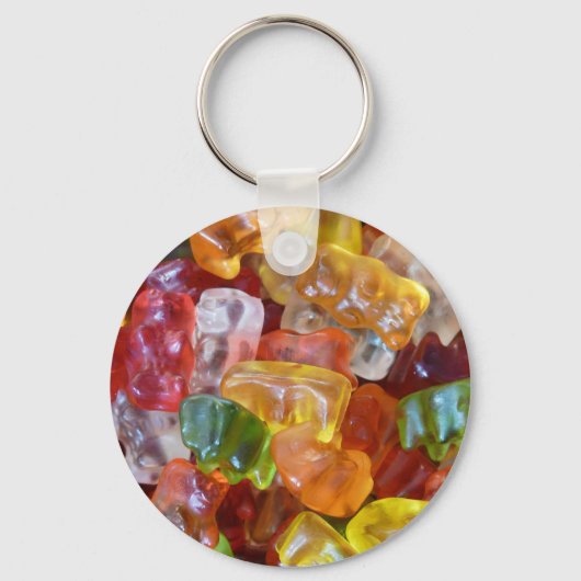 Gummibeertjes Achtergrond Sleutelhanger (Voorkant)