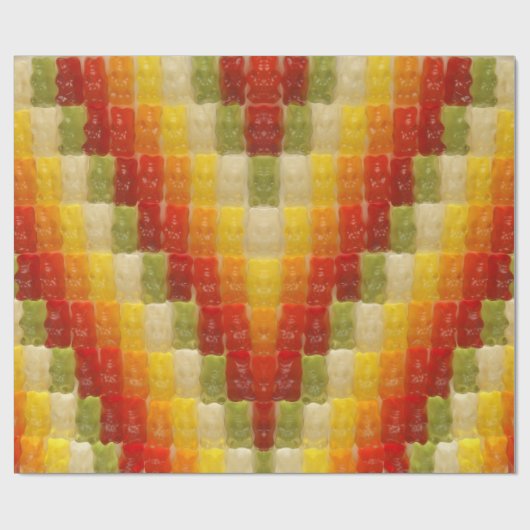 gummie - beren - cadeautje cadeaupapier (Vlak)