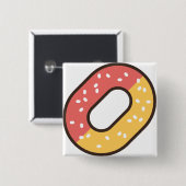 gummie vierkante button 5,1 cm (Voorkant /achterkant)