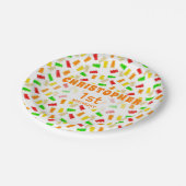 Gummies verjaardagspapieren borden papieren bordje (Gekanteld)