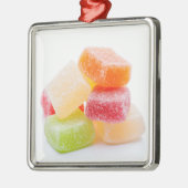 Gummikplein, gekleurd metalen ornament (Links)