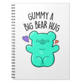 Gummy A Big Beer Hug Funny Snoep Gummy Beer Pun Notitieboek (Voorkant)