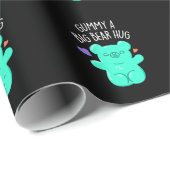Gummy A Big Beer Hug Funny Snoep Pun Dark BG Cadeaupapier (Rol Hoek)