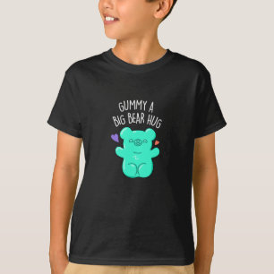 Gummy A Big Beer Hug Funny Snoep Pun Dark BG T-shirt