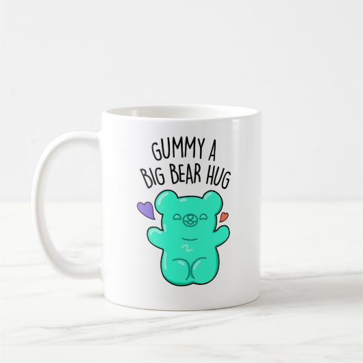 Gummy A Big Beer Hug Funny Snoep Pun Koffiemok (Links)