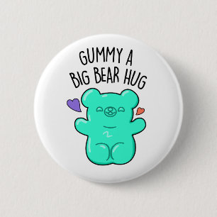 Gummy A Big Beer Hug Funny Snoep Pun Ronde Button 5,7 Cm