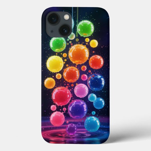 Gummy Balls: Leuke regenboogontwerp Case-Mate iPhone Case (Achterkant)