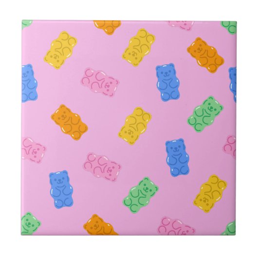 Gummy Bear Aesthetic Ceramic Tile Tegeltje (Voorkant)
