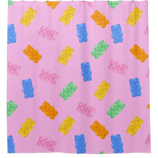 Gummy Bear Aesthetic Douchegordijn (Voorkant)