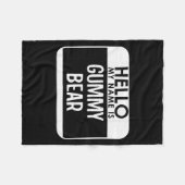 Gummy Bear Costume Funny Easy Last Minute Hallowee Fleece Deken (Voorkant (Horizontaal))