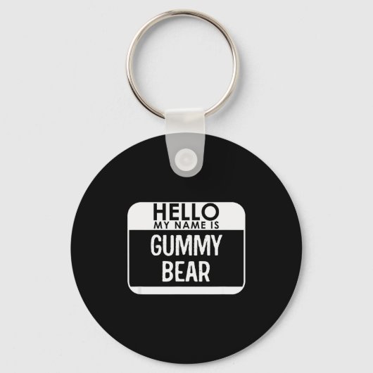 Gummy Bear Costume Funny Easy Last Minute Hallowee Sleutelhanger (Voorkant)