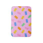 Gummy Bear Esthetische Pastelkleurige Badmat (Voorkant Verticaal)