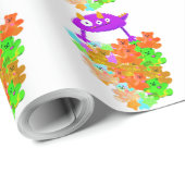 Gummy Bear Harvest Monster Cadeaupapier (Rol Hoek)