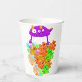 Gummy Bear Harvest Monster Papieren Bekers (Achterkant)