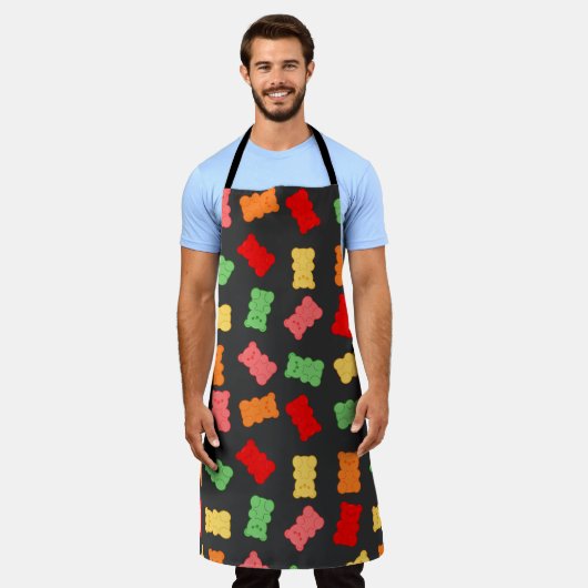 Gummy Bear Patterns Schort (Gedragen)