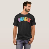Gummy Bear Rainbow, Funny Gummy Bear T-shirt (Voorkant volledig)