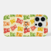 Gummy Bears Mint Pink Yellow Fruit Birthday iPhone Hoesje (Achterkant horizontaal)