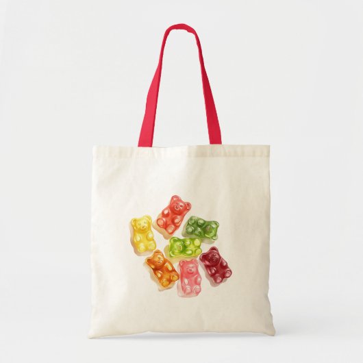Gummy Bears Mint Pink Yellow Fruit Birthday Tote Bag (Voorkant)