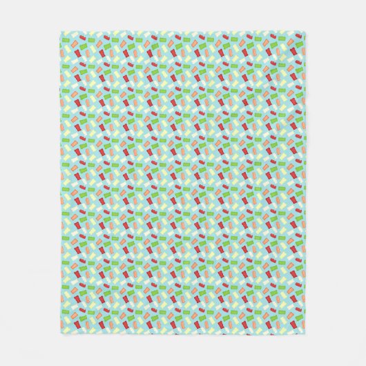 Gummy Bears Repeating Seamless Pattern Fleece Deken (Voorkant)