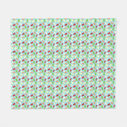 Gummy Bears Repeating Seamless Pattern Fleece Deken (Voorkant (Horizontaal))