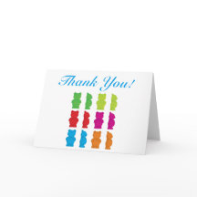 Gummy beer bedankkaart