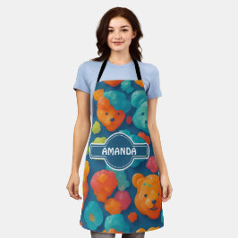 Gummy beer Bloemen Kleurrijke Gepersonaliseerde Pa Schort