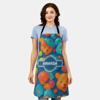 Gummy beer Bloemen Kleurrijke Gepersonaliseerde Pa Schort