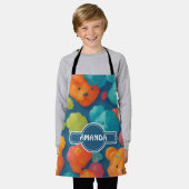 Gummy beer Bloemen Kleurrijke Gepersonaliseerde Pa Schort (Gedragen)