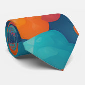 Gummy beer Bloemen Kleurrijke Gepersonaliseerde Pa Stropdas (Opgerold)