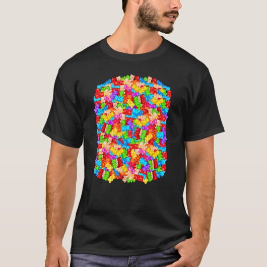Gummy Beer Bunch Snoep T-shirt (Voorkant)