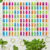 Gummy Beer Colorful Snoep patroon Theedoek (Gevouwen)