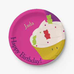 Gummy Beer Cupcake Bord papier