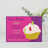 Gummy Beer Cupcake Kaart (Staand voorkant)