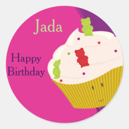 Gummy Beer Cupcake | STICKER