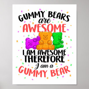 Gummy Beer Dancing Dier Snoep Voor Volwassen Jeugd Poster