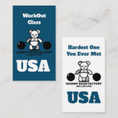 Gummy Beer Factory Ab-training Visitekaartje (Voorkant / Achterkant)