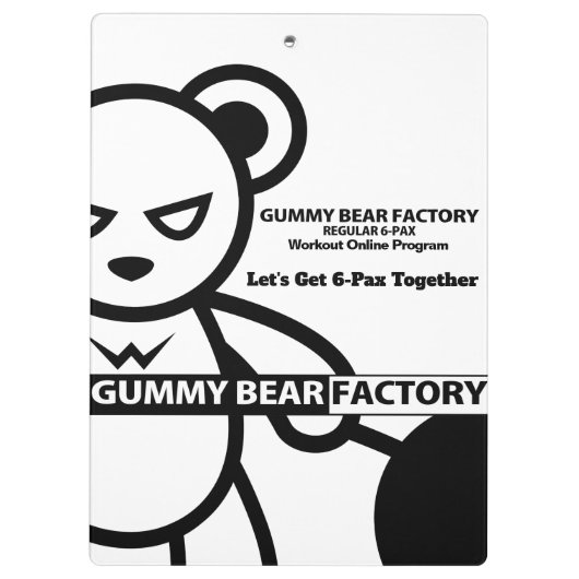 Gummy Beer Factory Cup Klembord (Achterkant)