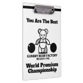 Gummy Beer Factory Cup met vivid beer Klembord (Rechts)