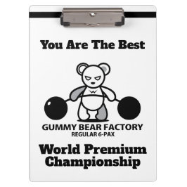 Gummy Beer Factory Cup met vivid beer Klembord