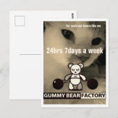 Gummy Beer Factory Gym/Fitness Briefkaart (Voorkant / Achterkant)