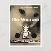 Gummy Beer Factory Gym/Fitness Briefkaart (Voorkant)