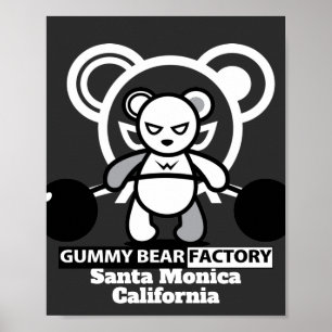 Gummy Beer Factory Gym/Fitness Poster