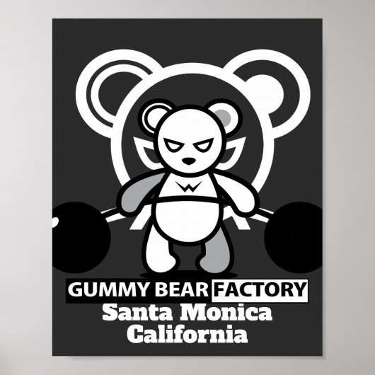 Gummy Beer Factory Gym/Fitness Poster (Voorkant)