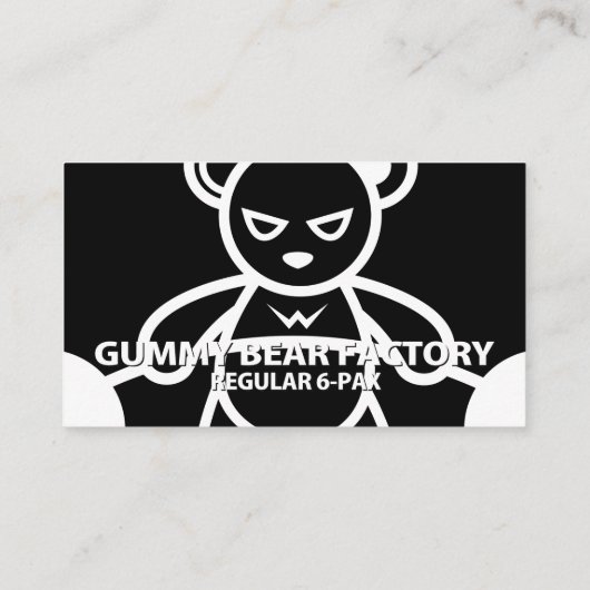 Gummy Beer Factory/gym/fitness Visitekaartje (Achterkant)