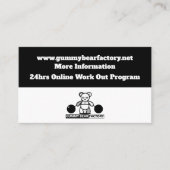 Gummy Beer Factory/gym/fitness Visitekaartje (Voorkant)