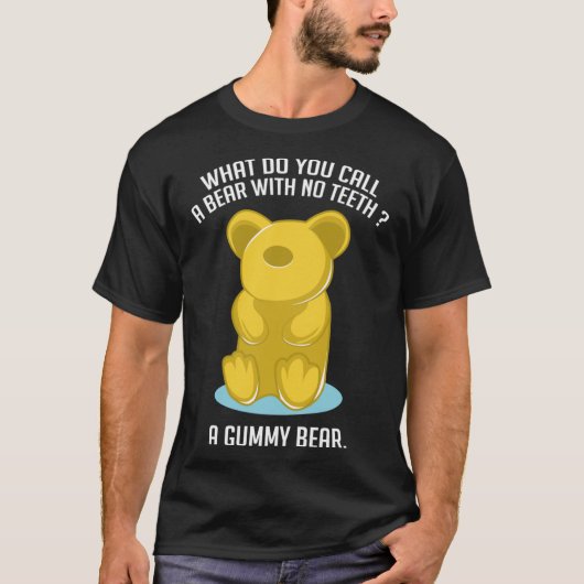 Gummy Beer Funny Foodie en Funny Person T-shirt (Voorkant)